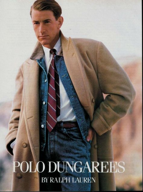 Old Ralph Lauren Adverts Polo Ads, Ralph Lauren Ad Campaigns, Vintage Ralph Lauren Ads, Ralph Lauren Ad, Ralph Lauren Ads, Ralph Lauren Aesthetic, Ralph Laurent, Polo Coat, Herren Style