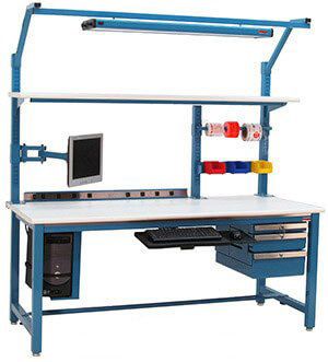 Economy Design, Industrial Workbench, Electronic Workbench, Electronics Workshop, Work Benches, Shop Work Bench, Shop Stool, Electronic Shop, Bench Designs