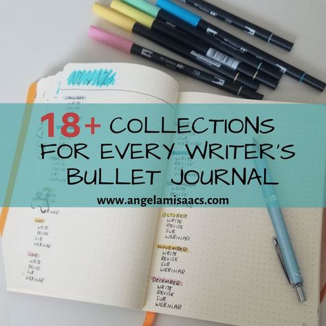 Writer's Journal Ideas, Writing Journal Pages Writers, Bujo For Writers, Author Journal Ideas, Writers Notebook Set Up, Writers Bag, Nanowrimo Bullet Journal, Author Notebook, Author Journal