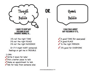 A great social skills activity - Thought bubble or speech bubble. Helps students use impulse control to decide which things they should say and which things should stay in their heads. Social Skills Lessons, Mind Reading, Individual Counseling, Kids Help, Social Skills Groups, Thought Bubble, Elementary Counseling, Social Skills Activities, Elementary School Counseling