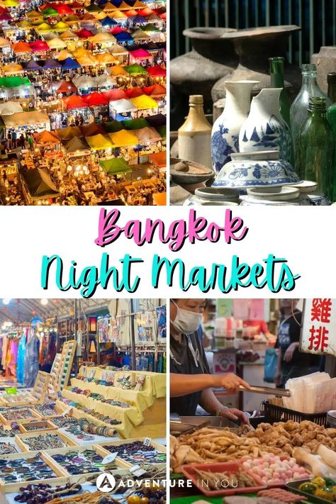 Bangkok Night Markets (Ultimate Guide 2024) Bangkok Market, Khao San Road, Grilled Seafood, Dinner Cruise, Thai Dishes, Food Stall, Night Market, Classic Dishes, Colorful Decor