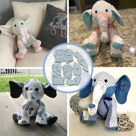 Memory Elephant Templates With Instructions(7 PCS) Memory Elephant Pattern Free, Elephant Patterns Free Printable Sewing, Memory Animal Pattern Free, Fabric Elephant Pattern Free, Elephant Toy Pattern Sewing, Elephant Template, Pop Up Window, Elephant Decor, Elephant Pattern