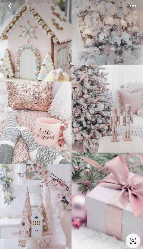 Pink New Year Wallpaper, Pink Christmas Aesthetic Wallpaper, Pink Christmas Iphone Wallpaper, Coquette Lifestyle, Pink Christmas Aesthetic, Image Girly, Winter Wonderland Wallpaper, Christmas Lockscreen, Girl Wallpapers