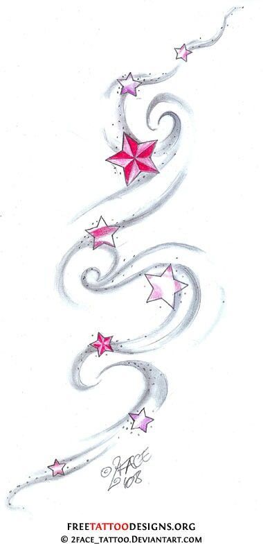 Star Tattoo With Names, Nautical Star Tattoos, Stars And Swirls, Shooting Star Tattoo, Nautical Star, Star Tattoo Designs, Tattoo Zeichnungen, Star Tattoo, Geniale Tattoos