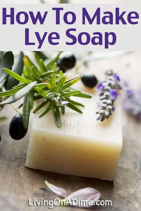 Easy Soap Making Recipes, How To Make Lye Soap, Lye Soap Recipe, How To Make Lye, How To Make Soap, Diy Soap Recipe, Lye Soap, Make Soap, Coconut Soap