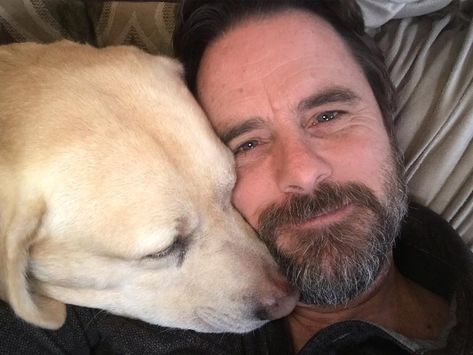 Charles Esten and his BFF, Blue Charles Esten, Elizabeth Jones, The Real Slim Shady, Slim Shady, Celebrities, Blue