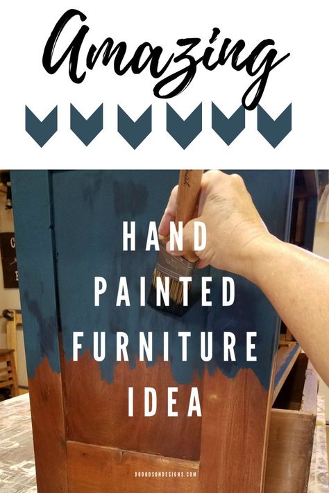 Hand painted furniture isn’t a new thing but why not step out of your comfort zone and try a drippy BOHO  painting technique on your wood furniture. Sharing my experience with this method of furniture painting on the blog. #dododsondesigns #handpaintedfurniture #bohostyle #furniturepainting #furnituremakeover #paintingtechniques  #paintedfurnitureideas Painted Boho Dresser, Hand Painted Furniture Bohemian, Painted Dresser Ideas Boho, Hand Painted Furniture Diy, Ombre Painted Furniture, Boho Painted Furniture, Boho Painting Ideas, Chippy Painted Furniture, Painted Furniture Ideas