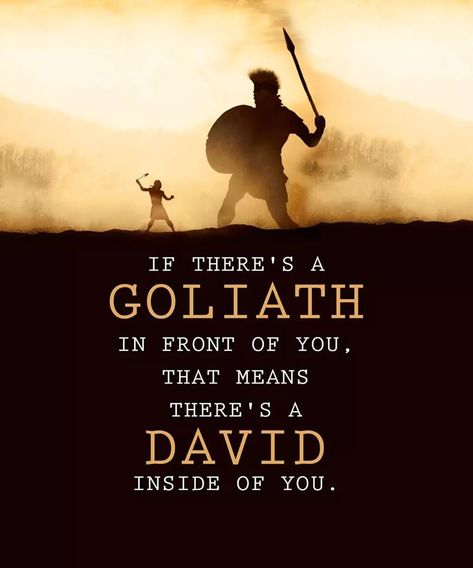 David And Goliath Quotes, Goliath Quotes, David Quotes, Verses In The Bible, David Bible, Sabbath Quotes, Prayer Bible, Saint Quotes Catholic, David And Goliath