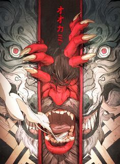 ONI tatuajes de yakuza y la mascara de oni libre para rallar. Concepto de momiyi para guardar mensajes dentro Oni Wallpaper, Chun Lo, Mascara Oni, Guerriero Samurai, Japon Illustration, Samurai Art, Japanese Tattoo Art, 판타지 아트, Japan Art