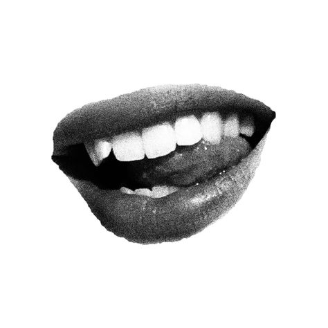 inst @lafortellee Mouth Collage Black And White, Mouth Black And White, Black And White Lips, Lips Black And White, Bape Art, Mouth Graphic, Clothing Branding Design, Mouth Painting, Jimin Black Hair