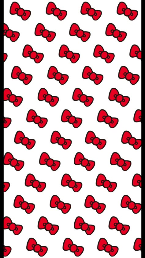 Red Wallpapers, Hello Kitty Background, Kitty Background, Cute Images For Wallpaper, Hello Kitty Bow, Wallpapers Posters, Walpaper Hello Kitty, Hello Kitty Rooms, Hello Kitty Images