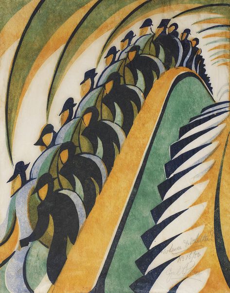 Sybil Andrews, Italian Futurism, Dulwich Picture Gallery, Futurism Art, German Expressionism, Art Prints For Sale, Dieselpunk, Linocut Prints, Art Movement