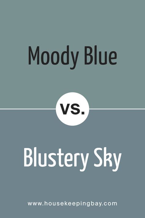 Moody Blue SW 6221 by Sherwin Williams vs Blustery Sky SW 9140 by Sherwin Williams Moody Blue Sherwin Williams, Sw Moody Blue, Cabin Cabinets, Blustery Sky, Paint 2024, Cabinets Colors, Trim Colors, Touch Of Gray, Moody Blues