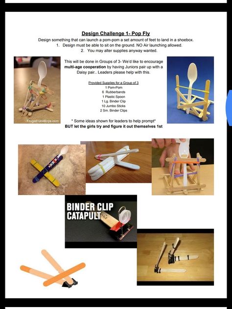 Catapult Challenge Engineer Journey Brownie Think Like An Engineer, Brownie Think Like An Engineer Journey, Think Like An Engineer Journey Junior, Think Like An Engineer Journey Brownie, Stem Catapult, Think Like An Engineer, Lego Stem Activities, Junior Badges, Girl Scout Levels