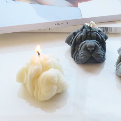 Shar Pei, Soy Wax Candle, Pet Lovers, Dog Lovers, Animal Lovers, Air Purifying Candle, Hand Poured Candle, Scented Candle, Gift For Her Him https://etsy.me/39geJzQ Black Entryway, Candles Black, Seashell Candles, Shell Candles, Marble Candle, Aesthetic Candles, Air Purifying, Candle Inspiration, Shar Pei