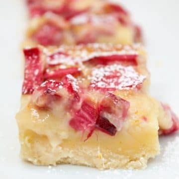 Citrus Rhubarb Custard Bars - Cheese Curd In Paradise Custard Squares, Rhubarb Custard Bars, Rhubarb Dream Bars, Custard Bars, Rhubarb Curd, Rhubarb Desserts Recipes, Rhubarb Bars, Almond Flour Crust, Kitchenaid Food Processor