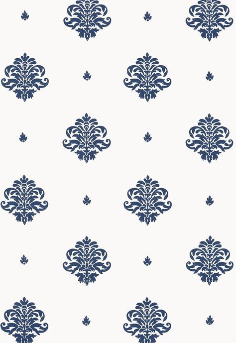 Blue And White Wallpaper, Wallpaper Warehouse, Schumacher Wallpaper, Art Chinois, Navy Wallpaper, Schumacher Fabric, Textile Pattern Design, Luxury Wallpaper, Orange Wallpaper