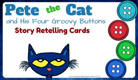 Pete the Cat – Story Retelling Cards Pete The Cat Retelling Activities, Kindergarten Esl, Retelling Activities, Story Retelling, Cat Story, Kid Books, Sequencing Cards, Story Retell, Story Sequencing