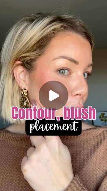 The 2024 way of applying contour, blush and Illuminator   The Queen, @ericataylor2347 says to try it- we are trying it!  The point is to ... | Instagram Highlighter Contour Guide, Contour And Blush For Round Face, How To Apply Blush To Lift Face, Makeup Facelift Contour, Contour For A Round Face, Contouring With Blush, Contour And Blush Placement, Where To Place Contour, How To Apply Blush And Highlighter