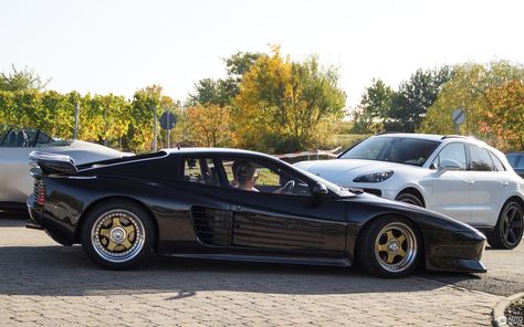 Ferrari Testarossa Koenig U - 13 October 2019 - Autogespot Ferrari Competizione 812, Ferrari F12 Berlinetta, Ferrari Testarossa Koenig, Ferrari Testarossa Interior, Ferrari 312t, Ferrari Scuderia, Ferrari Testarossa, Hot Cars, Custom Cars