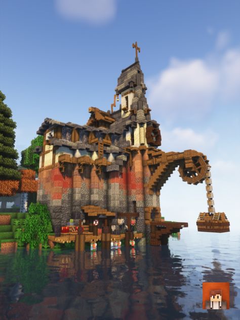 I built this on a modded survival server with the create mod. The texture pack I use is 'Stay True' and shaders 'complementary shaders' #Minecraft #MinecraftBuilds #MinecraftHouse #minecraftbuildingideas #MinecraftVictorian #MinecraftBase #victorian Minecraft One Piece Build, Pirate House Minecraft, Minecraft Create Mod Ideas, Warped Wood House Minecraft, Minecraft Nordic House, Minecraft Create Mod Builds, Steampunk House Minecraft, Victorian Minecraft Houses, Minecraft Steampunk Builds