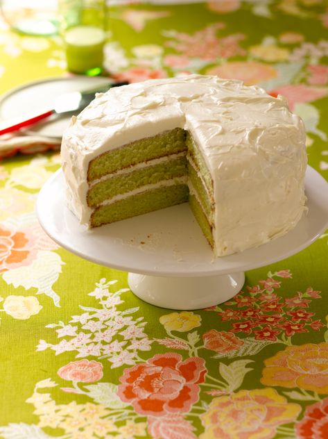 Key Lime Cake Recipe, Lime Cake Recipe, Key Lime Recipes, Trisha Yearwood Recipes, Key Lime Cake, Lime Cake, Lime Recipes, Trisha Yearwood, Just A Pinch Recipes