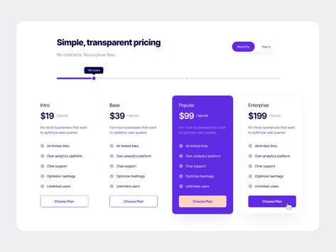 Hello to everyone!I'm excited to share with you the Pricing Section design I made for Flowbase .There are 3 versions. I will share with you in the coming days.Please give your opinion!Thank... Web Design Pricing, Price List Design, List Website, Card Ui, Slide Presentation, Pricing Table, 광고 디자인, List Design, Design Presentation