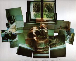 Ian washing his Hair (1983) | David Hockney David Hockney Joiners, David Hockney Photography, James Rosenquist, Claes Oldenburg, Photography Collage, Jasper Johns, Trendy Art, David Hockney, A Collage