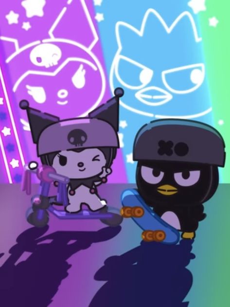 Bad Badtz Maru And Kuromi, Kuromi X Batzmaru, Batzmaru And Kuromi, Batz Maru And Kuromi Matching Pfp, Kuromi And Badtz Maru Wallpaper, Kuromi And Batzmaru, Badz Maru And Kuromi, Batz Maru And Kuromi, Badtz Maru Kuromi