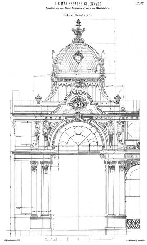 ARCHI/MAPS — Design for a corner pavilion of the Colonnade,... Morgana League Of Legends, Classic Facade, Architecture Mapping, Neoclassical Architecture, Temple Architecture, Architecture Drawing Art, Classic Architecture, Architectural Drawing, Architectural Drawings