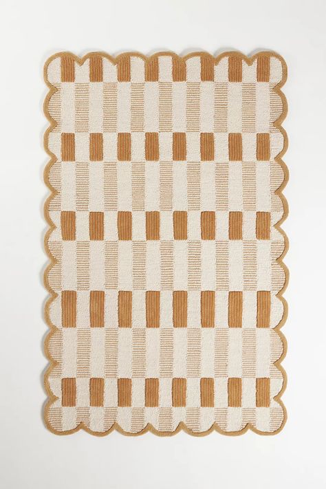 Matilda Goad & Co. Tufted Plaid Rug | AnthroLiving Gingham Rug, Rug Anthropologie, Matilda Goad, Plaid Rug, Area Rug Pad, Hand Tufted Rug, Natural Fiber Rugs, Rug 8x10, Romantic Homes