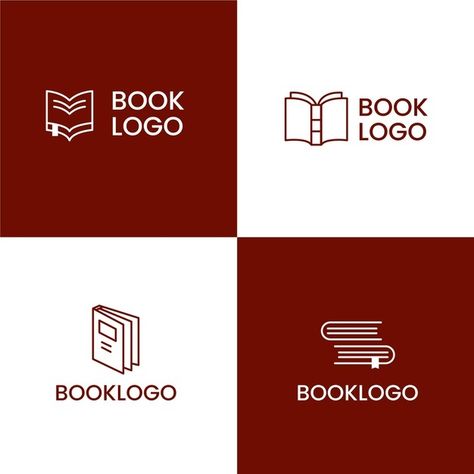 Flat design book logo set Premium Vector | Premium Vector #Freepik #vector #logo #school #books #design Urban Logo, Logo Generator, Advertisement Design, Trendy Logos, Beautiful Logos Design, Flat Logo, Book Logo, Creative Books, Visual Identity Design