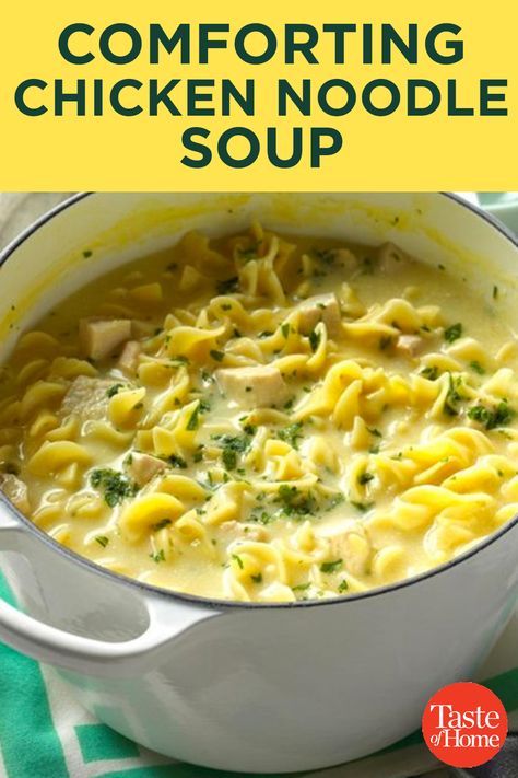 Comforting Chicken Noodle Soup, Sandy Utah, Chicken Noodle Soup Recipe Homemade, Chicken Noodle Soup Crock Pot, Soup Homemade, Creamy Chicken Noodle Soup, Homemade Egg Noodles, Chicken Noodle Soup Easy, Soup Chicken