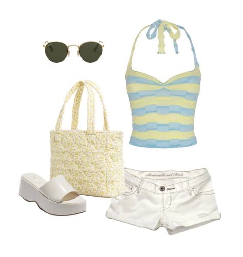 Sea Aesthetic Outfit, Vanilla Girl Outfits, 2000s Outfit, Sea Aesthetic, Greece Summer, Outfits 2000s, Outfit Png, Outfit Layout, Vanilla Girl