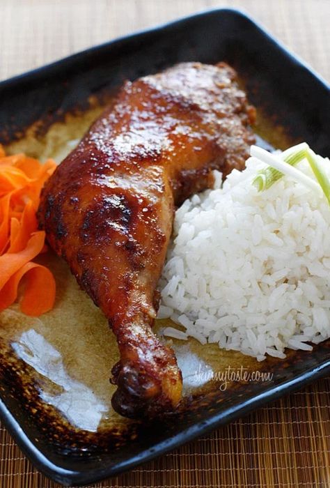 Roast Chicken Legs Recipe, Five Spice Chicken, Roasted Chicken Legs, Chicken Leg Recipes, Five Spice, Oven Roasted Chicken, Asian Chicken, Chicken Spices, Skinny Taste Recipes