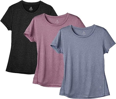 Yoga Gym Short Sleeve Tops Sports Shirts, 3-Pack Tshirts For Women, Exercise Gym, Jeans Outfits, Yoga Exercise, Yoga Activewear, Workout Running, Womens Workout Outfits, Sport T-shirts, Exercise Fitness