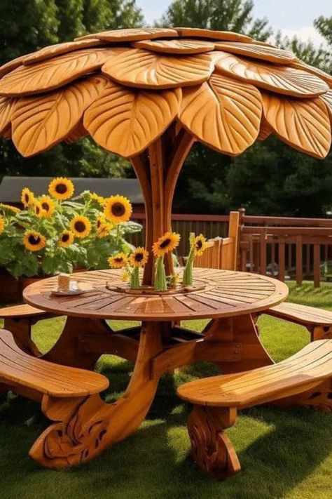 BEAUTIFUL TABLE Meja Outdoor, Deck Decorating Ideas On A Budget, Outdoor Decor Backyard, Small Backyard Pools, Deck Decorating, Small Backyard Landscaping, Backyard Decor, Backyard Design, Backyard Landscaping Designs