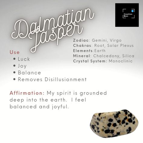 Dalmatian Jasper, also known as "Dalmatian Stone", is a grounding stone, in terms of with the Earth and in reality. It removes disillusionment, helping one to see their strengths and weaknesses more clearly. Dalmatian Jasper brings a sense of fun to one's life and helps to increase loyalty in relationships. It purifies the blood and boosts the immune system. Dalmatian Stone Meaning, Dalmation Jasper Crystal Meaning, Dalmation Jasper Meaning, Dalmatian Jasper Meaning, Dalmation Stone, Jasper Meaning, Dalmatian Stone, Dalmation Jasper, Wire Wrapped Gemstones Pendant