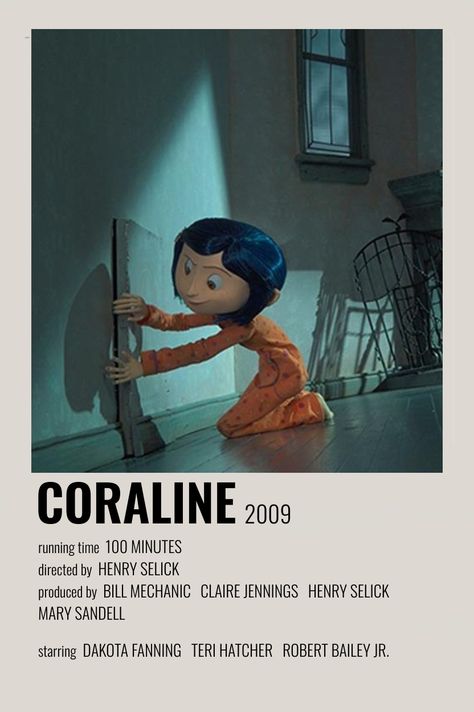 Coraline (2009) - [made by me @lydiaaf_] Coraline Bedroom, Coraline Film, Coraline Book, Posters For Room, Coraline Movie, Coraline Aesthetic, Walpapers Cute, Movie Room Decor, Polaroid Posters