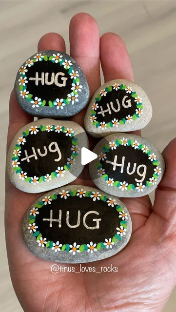 Pocket Hug Rock Painting, Pocket Hugs, Expression Of Love, Pocket Hug, Kindness Matters, Feel Safe, Rock Painting, Rock Art, St Patrick