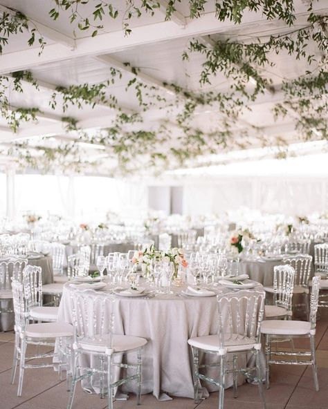 Decorate Wedding, Clear Chairs, Ghost Chairs, Rooftop Wedding, Wedding Tent, Black White Wedding, Outdoor Wedding Decorations, Rustic Theme, Miami Wedding