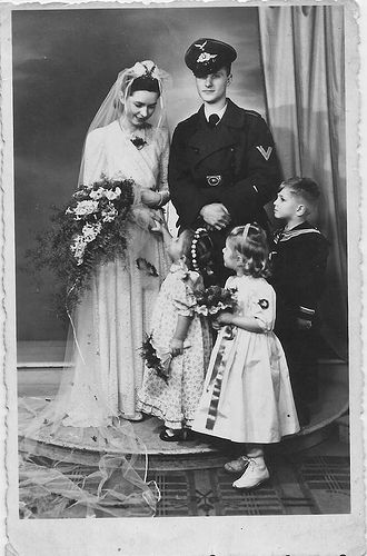 Germany and German | Old Photos | doviine | Flickr Ns Aesthetic, Military Weddings, Images Terrifiantes, German Wedding, German Soldiers Ww2, Vintage Brides, Military Wedding, Vintage Wedding Photos, German Women