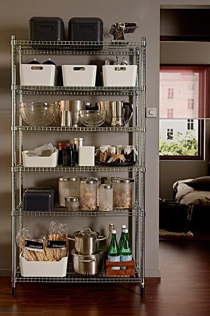 View gorgeous ideas relating to free standing metal kitchen pantry, metal kitchen pantry, metal kitchen pantry cabinet, metal kitchen pantry as well as several dining room designs and collections. Spice Storage Solutions, Diy Storage Containers, Diy Storage Rack, Organized Pantry, Metal Shelving, Kitchen Organization Diy, Kitchen Images, Diy Kitchen Storage, Spice Storage