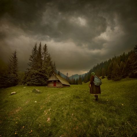 "Stormy Cabin" Tiny House Blog, Tatra Mountains, Small Cabin, Cottage House, A Cabin, House Landscape, Jolie Photo, Enchanted Forest, Slovakia