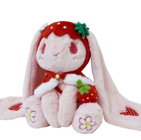 Stuffed Toys Aesthetic, Oversized Plushie, Cute Stuffed Animals Aesthetic, Stuffed Animals Aesthetic, Squishy Animals, Strawberry Plushie, Creepy Stuffed Animals, Cute Squishies, Doll Plushies