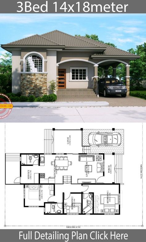 Sims4 Build, Modern Bungalow House Plans, Architectural Diagrams, Philippines House Design, Modern Bungalow House Design, Small Modern House Plans, Bungalow Style House, Bungalow Floor Plans, Bungalow Style House Plans