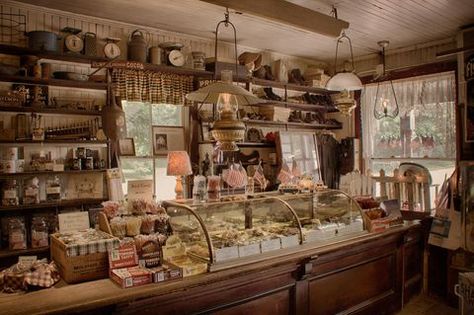 Interior design, Ceiling, Light fixture, Interior design, Collection, Shelf, Display case, Beam, Shelving, Ceiling fixture, Old General Stores, Feed Store, Farm Store, Old Country Stores, Store Interiors, What To Sell, Farm Shop, Bakery Shop, Country Store