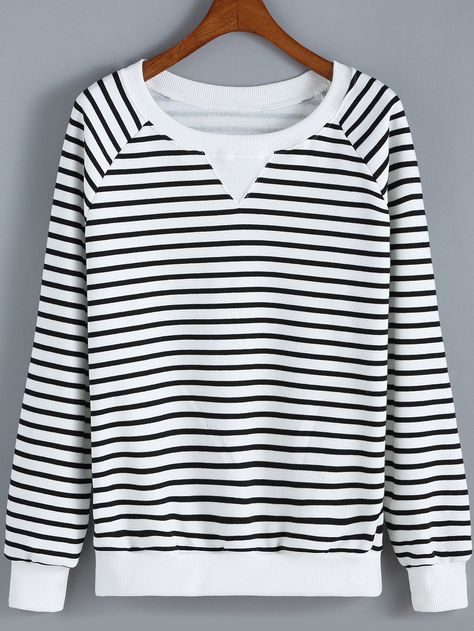 Striped Sweatshirt, Striped Shirt Women, White Stripes Shirt, Women Sweatshirts, Fashion Tops Blouse, Outfit Mujer, Striped Sweatshirts, Upcycled Fashion, Knitwear Design