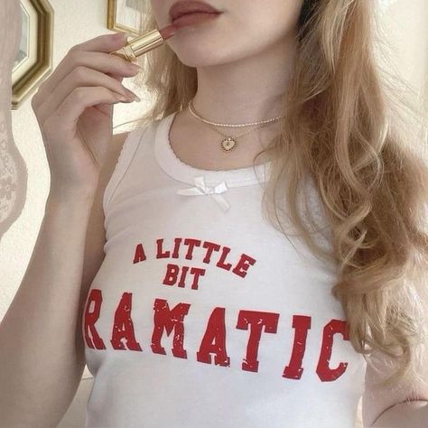 rare a little bit dramatic regina george tank top !... - Depop Mean Girls Aesthetic, A Little Bit Dramatic, Tank Top Y2k, In The Pale Moonlight, Y2k Fits, Coquette Fashion, Girls Diary, Regina George, Future Style