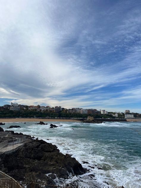 Spain Santander, Spanish Aesthetic, Santander Spain, Rocky Blue, Cantabria Spain, Future Vision, Majorca, Place To Visit, Blue Waves